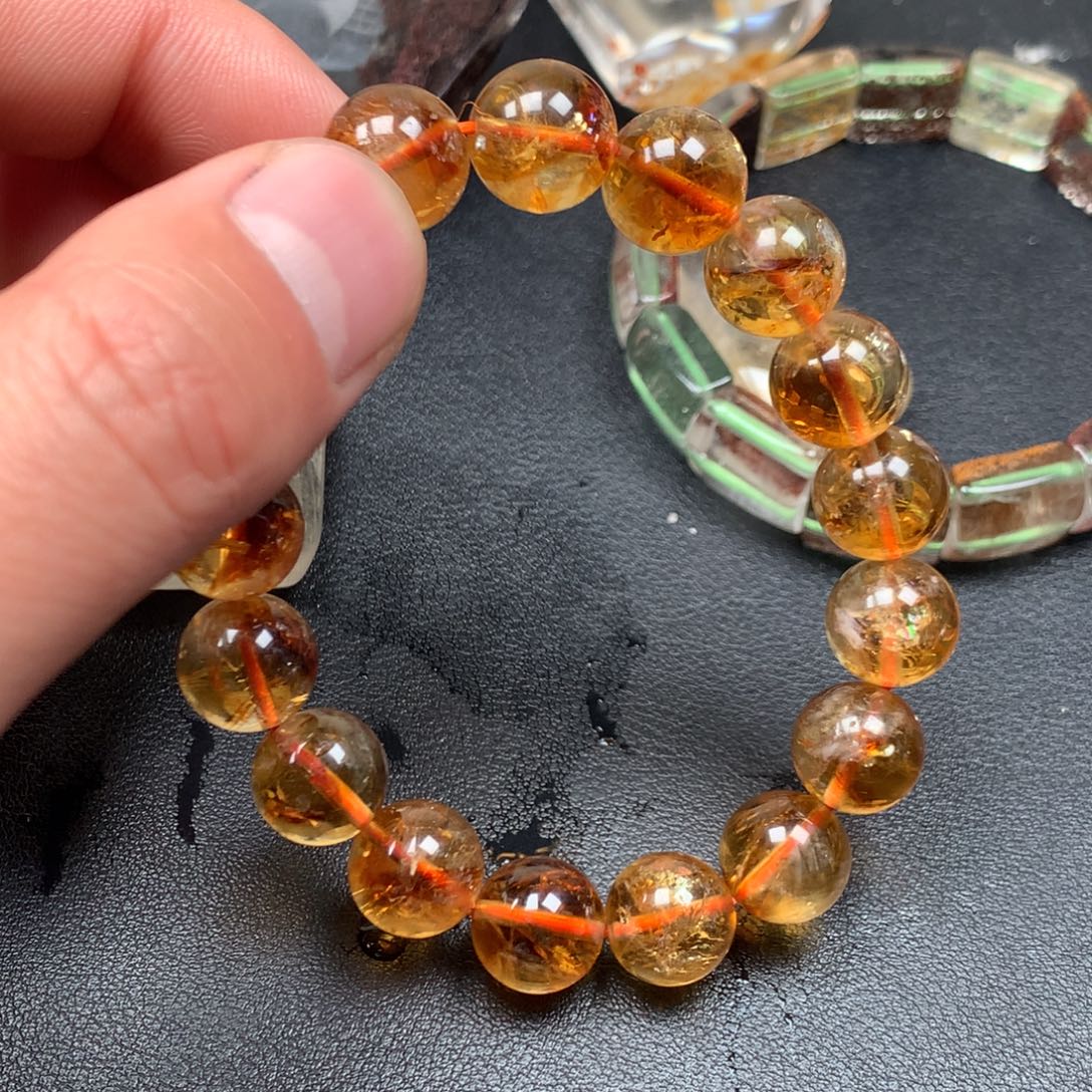 桃***。颈饰未镶嵌水晶天然水晶石吊坠