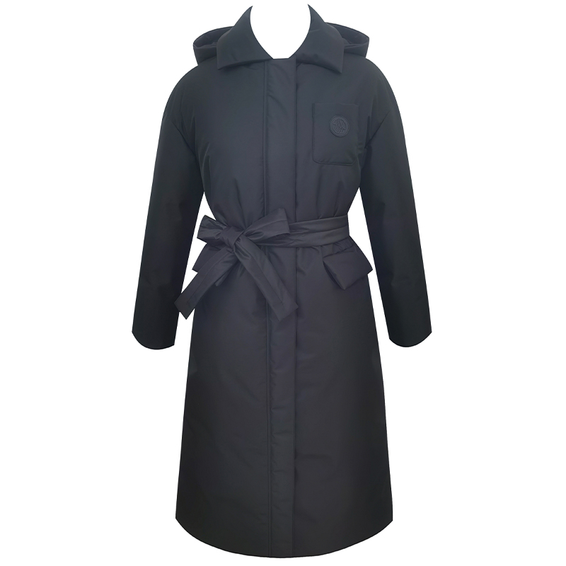 织希TESSITI 冬季新款黑色经典款羽绒服