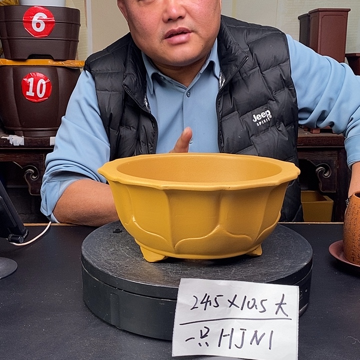 紫砂花盆货号一只HJN1