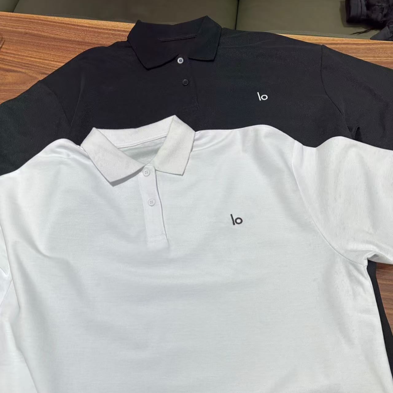 宽松【经典简约黑白POLO短袖】男女同款D28169