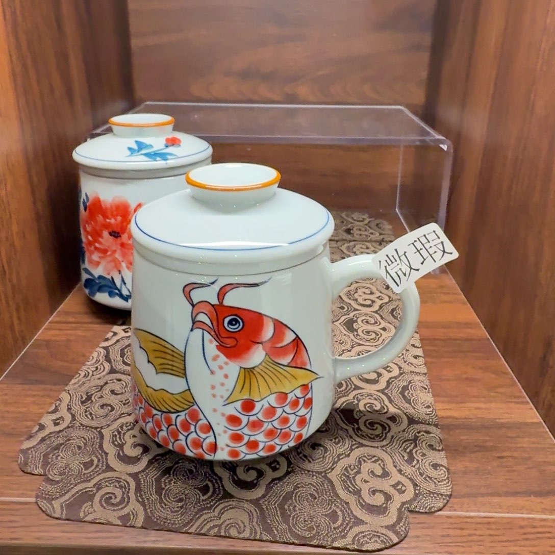 釉下彩纯手绘微瑕