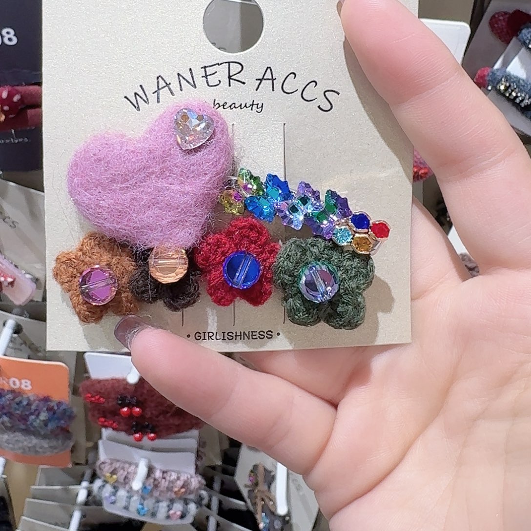 皮质铁合金粉色爱心