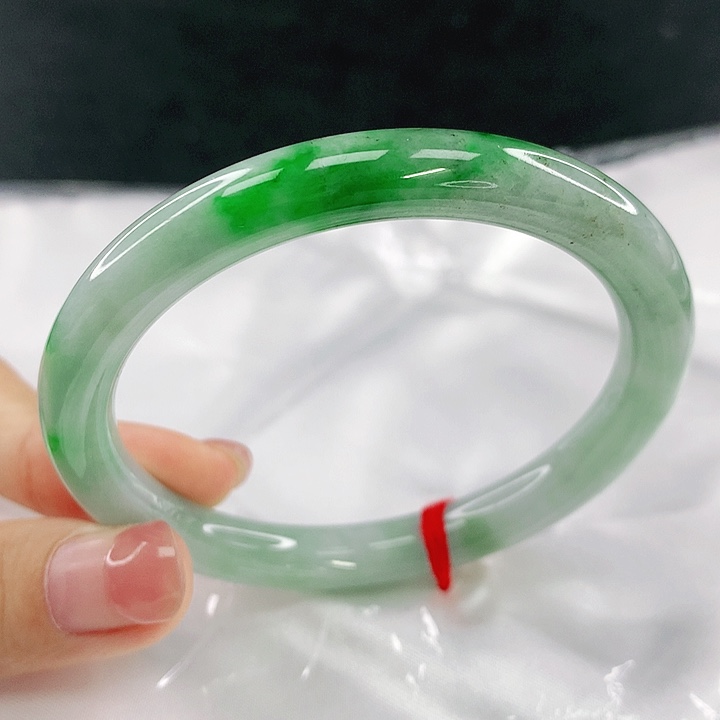 翡翠未镶嵌手镯圈56，50133