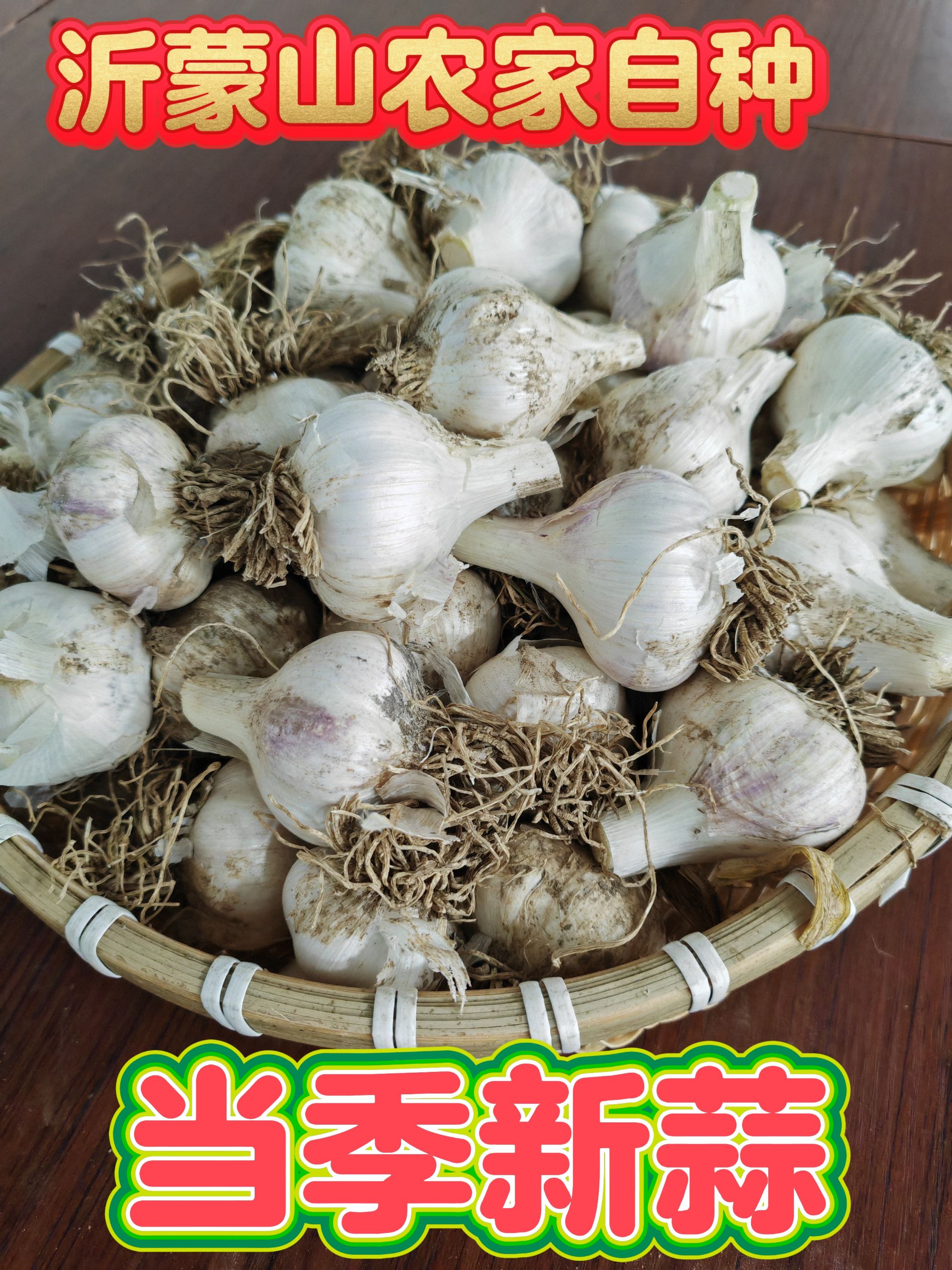 沂蒙山农家自种当季新蒜四六瓣