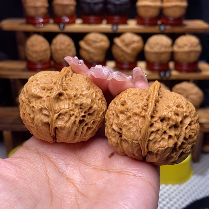 文玩核桃吊坠福虎27