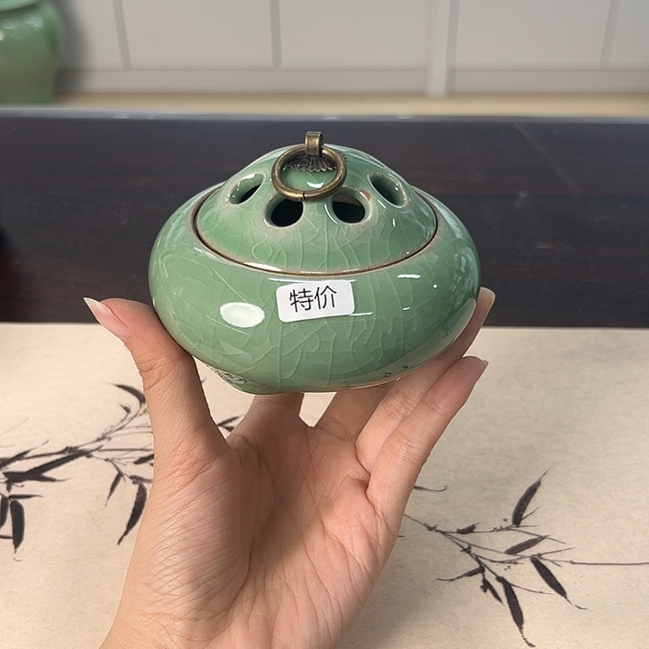 龙泉云间青瓷小米茶器