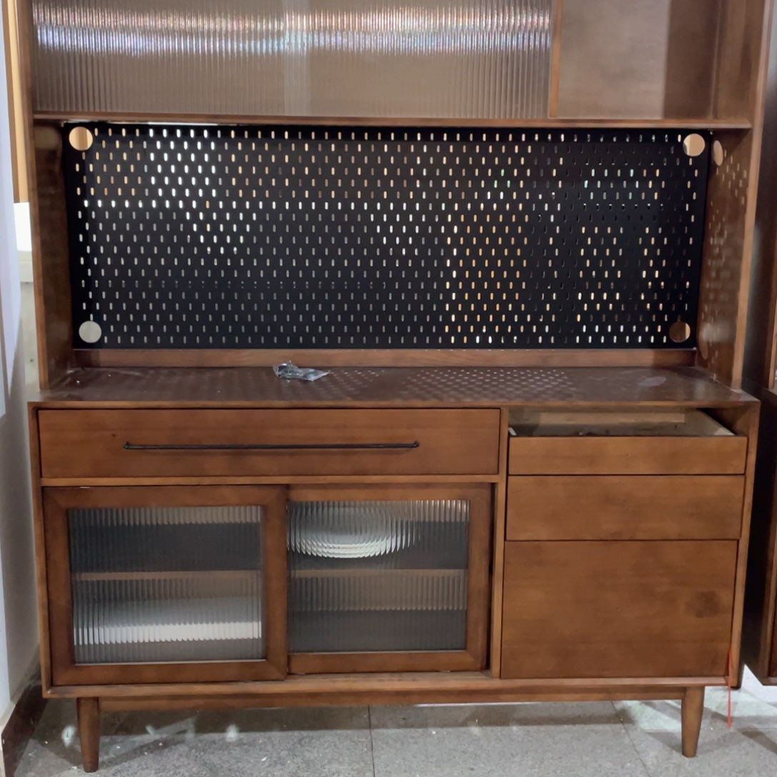 木新西兰原木胡桃色餐边柜1.82乘1.5