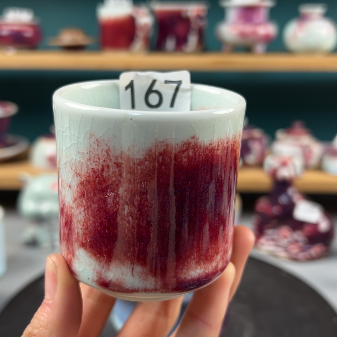瓷片微瑕主人杯纯手工