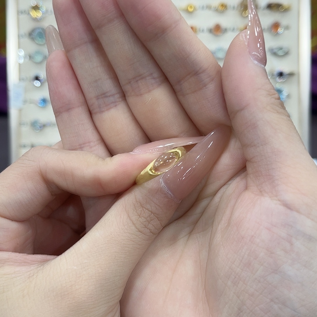 沉***溺蛇纹石玉银S925镶嵌戒指