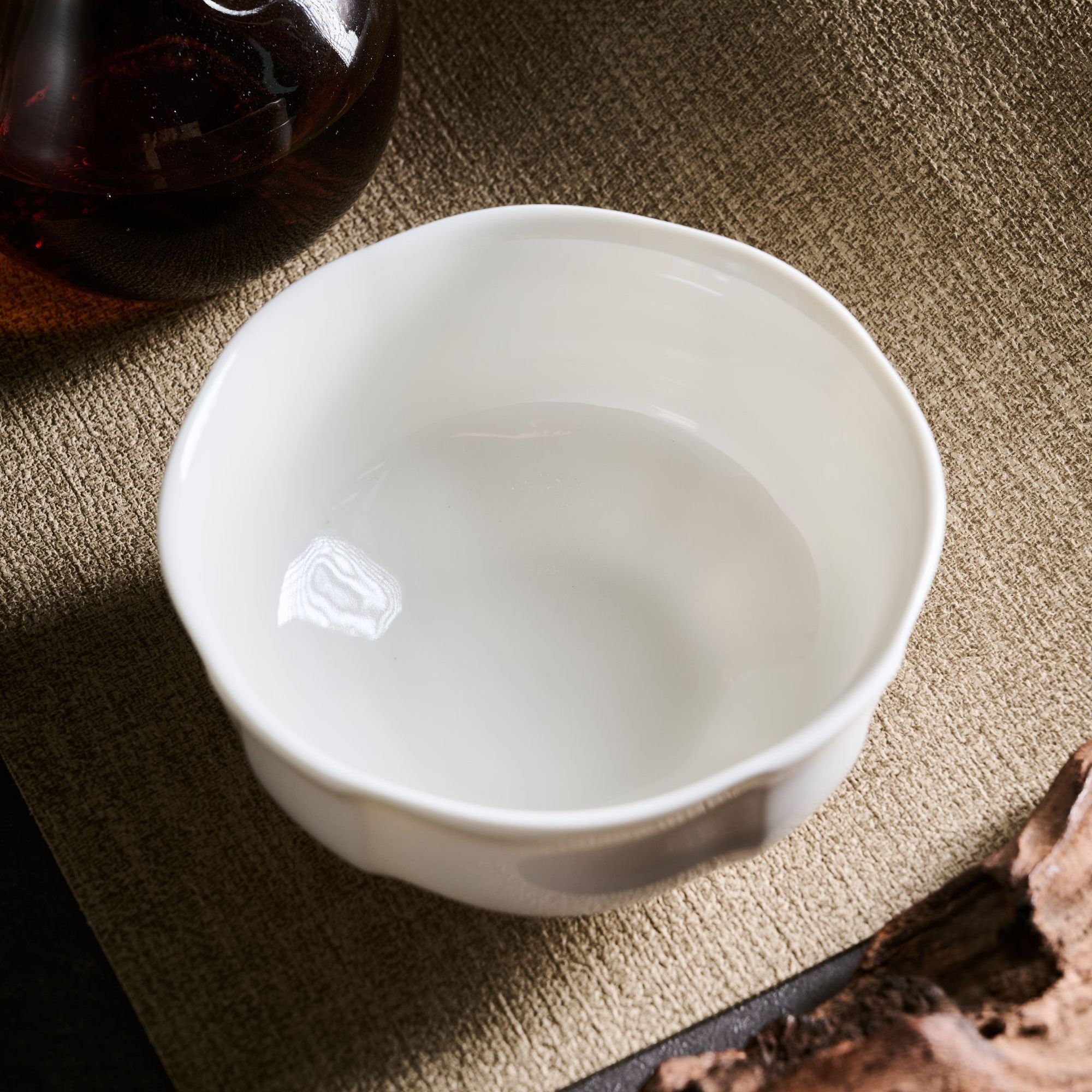 云山景墨陶瓷4.75寸法式花边碗2个装餐具乔迁礼物