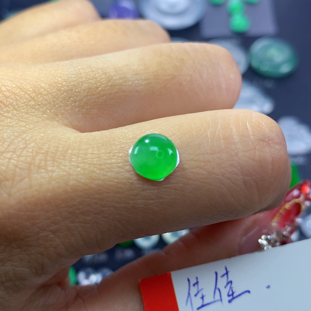 翡翠颈饰未镶嵌纯天然缅甸翡翠A货