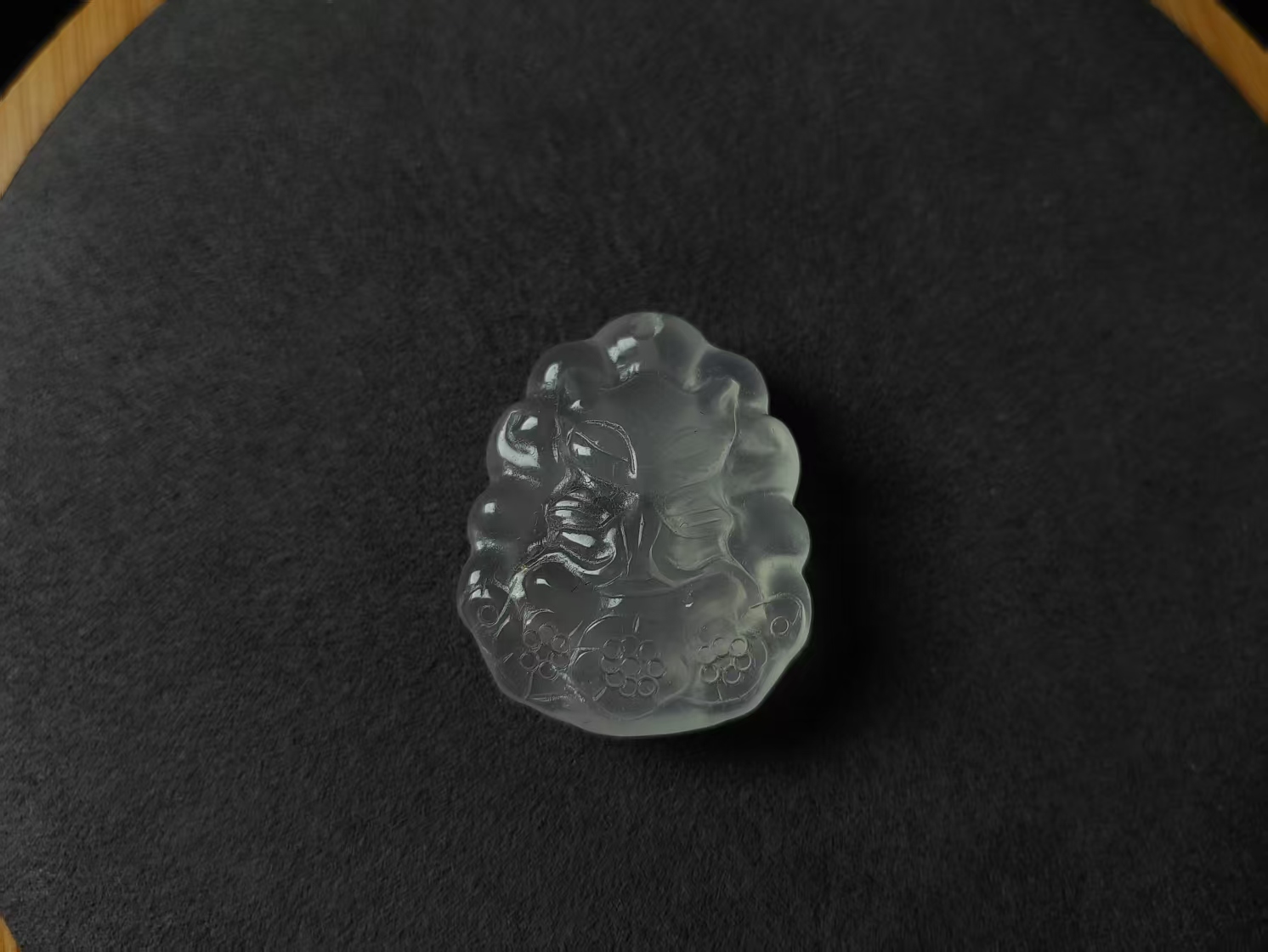 A530【金汐】白水晶凤九雕刻件