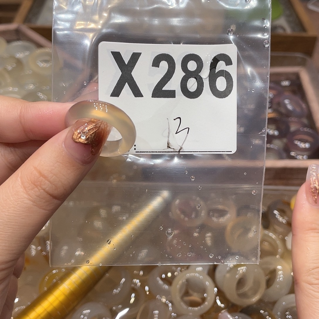 玛瑙/玉髓未镶嵌戒指286