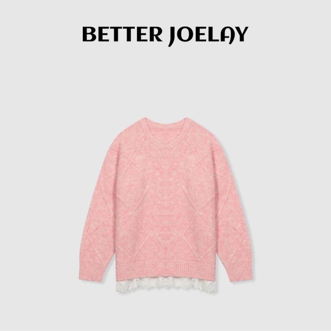 BETTER JOELAY-【纯欲少女】时尚针织套头毛衣韩版温柔百搭LL5525
