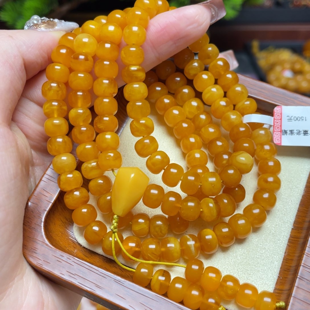 蜜蜡手链未镶嵌手串