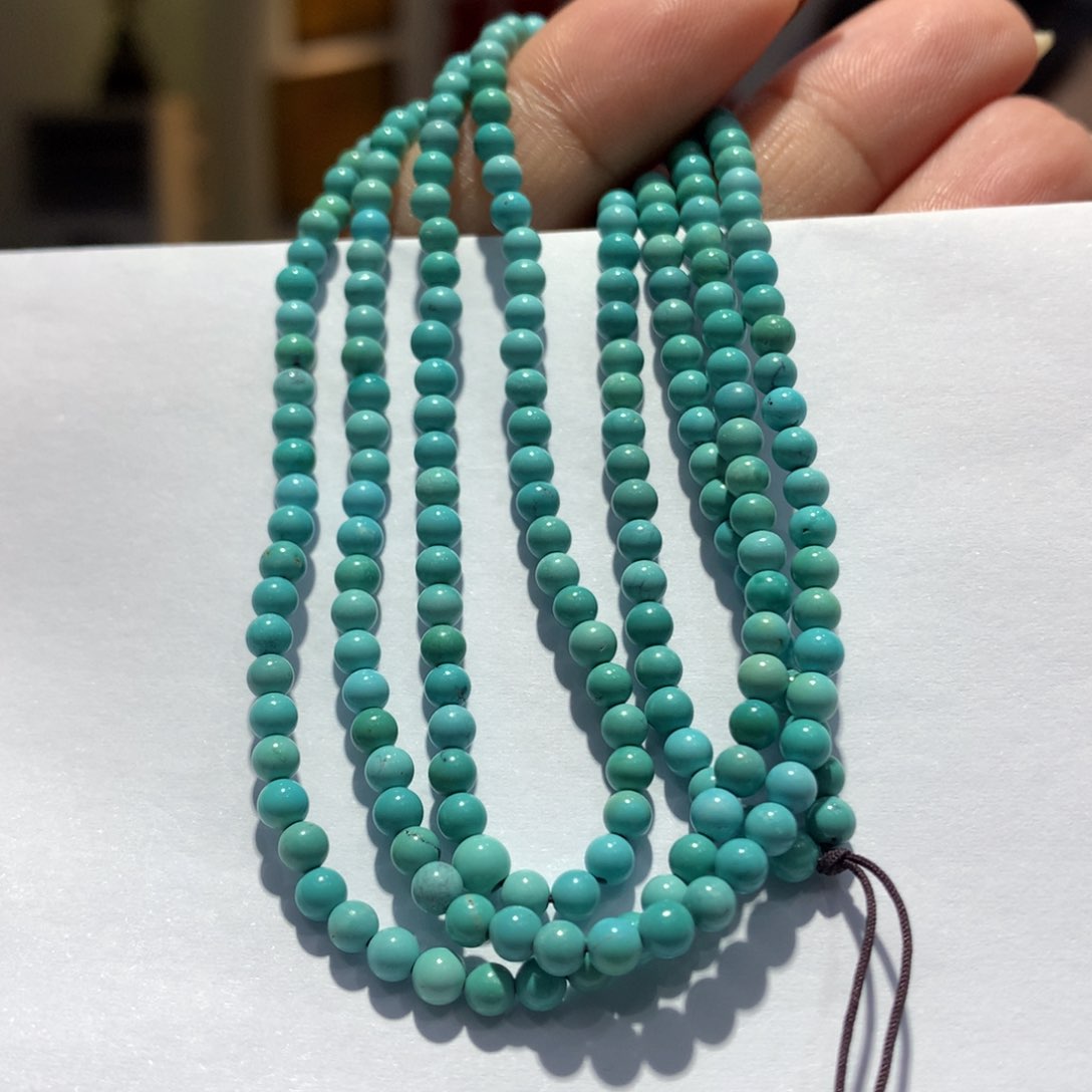 未镶嵌绿松石长链