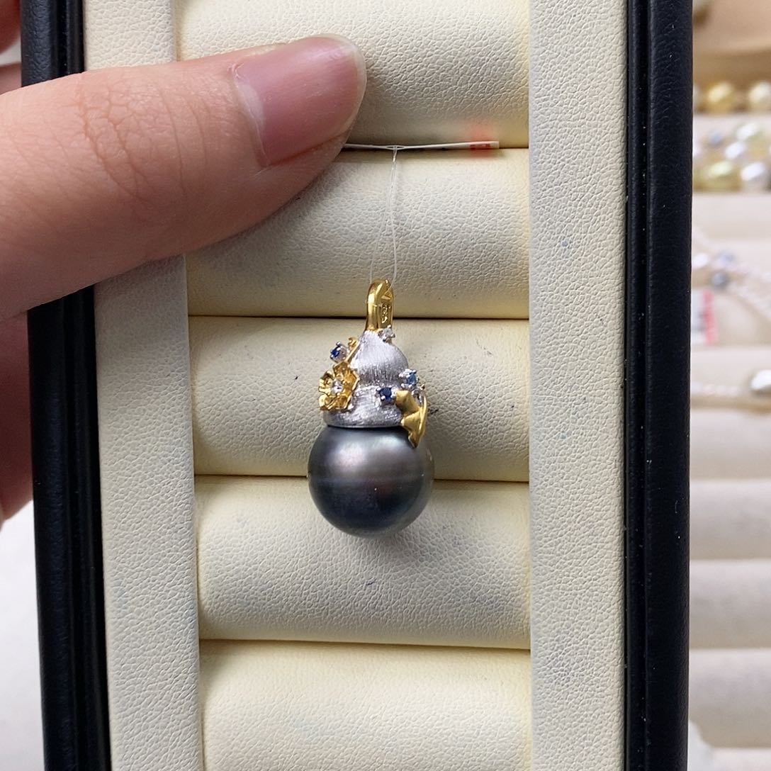 海水珍珠颈饰银S925镶嵌