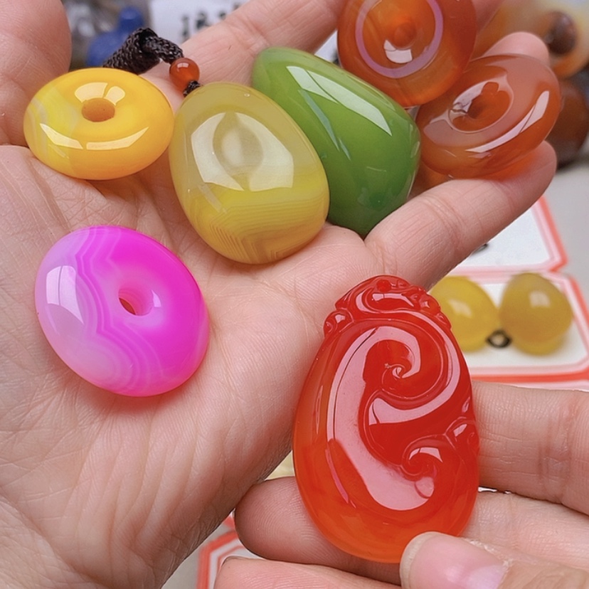 【闪购商品】未镶嵌玛瑙/玉髓珠宝半成品逍**尘