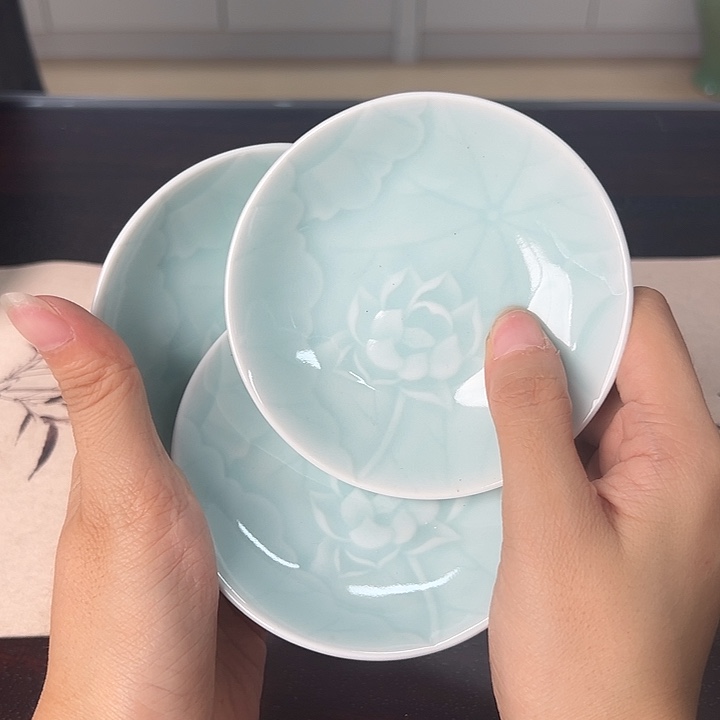 龙泉云间青瓷小米茶器