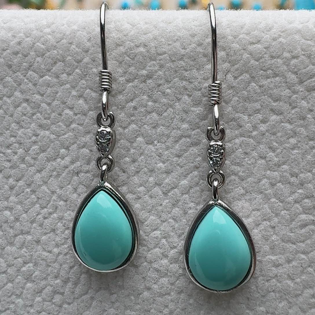 绿松石珠宝奇石银S925镶嵌