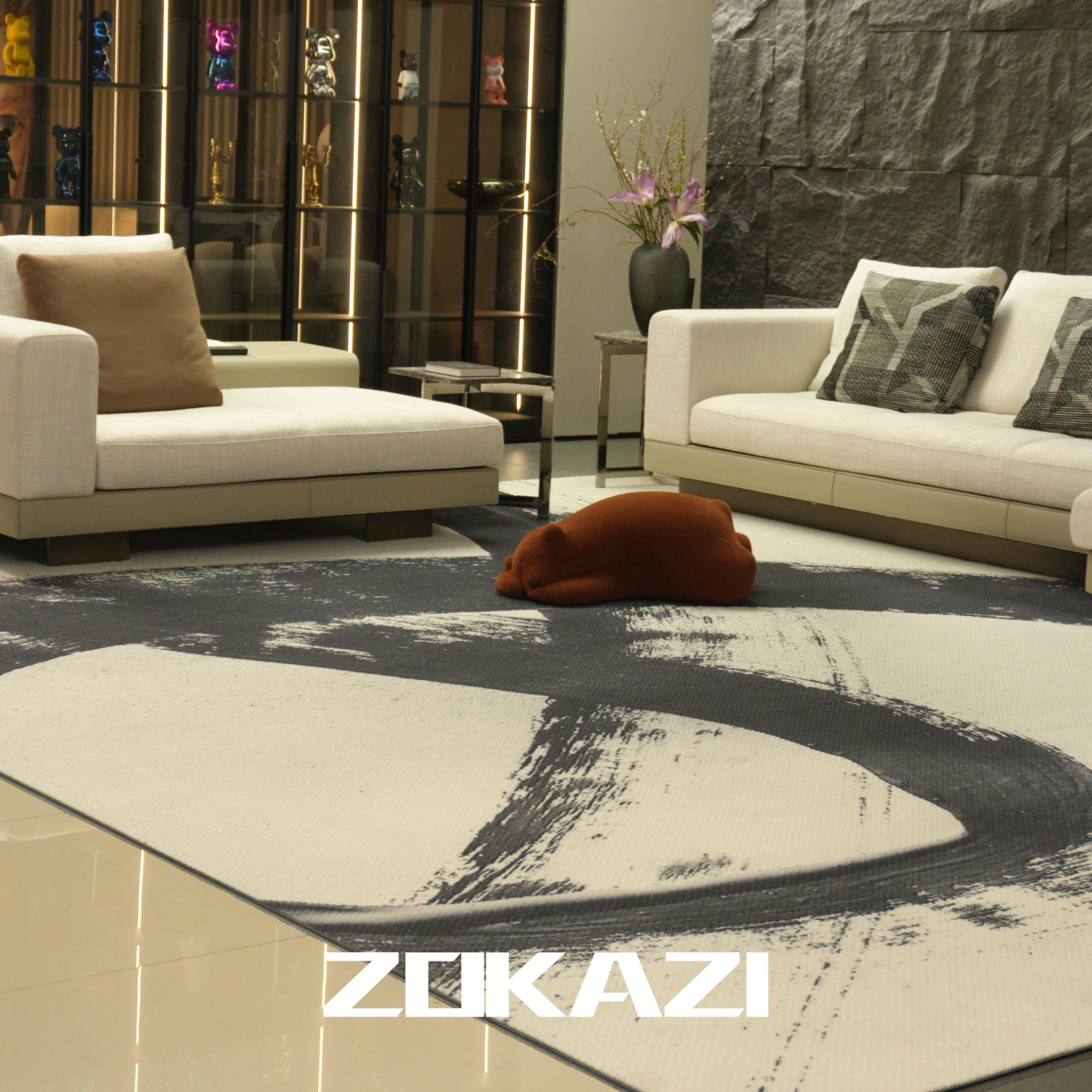 卓卡姿卓｜守静新西兰进口羊毛家用轻奢定制化地毯现代简约意式