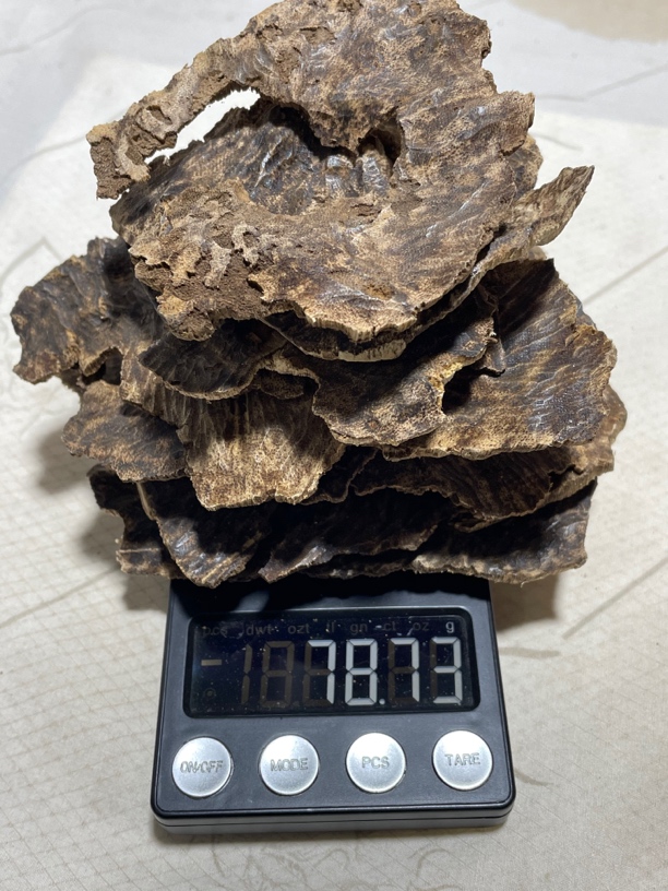 沉香铁板头香78.7克，纯天然野老树香，黑油蜜韵，清香带甜。