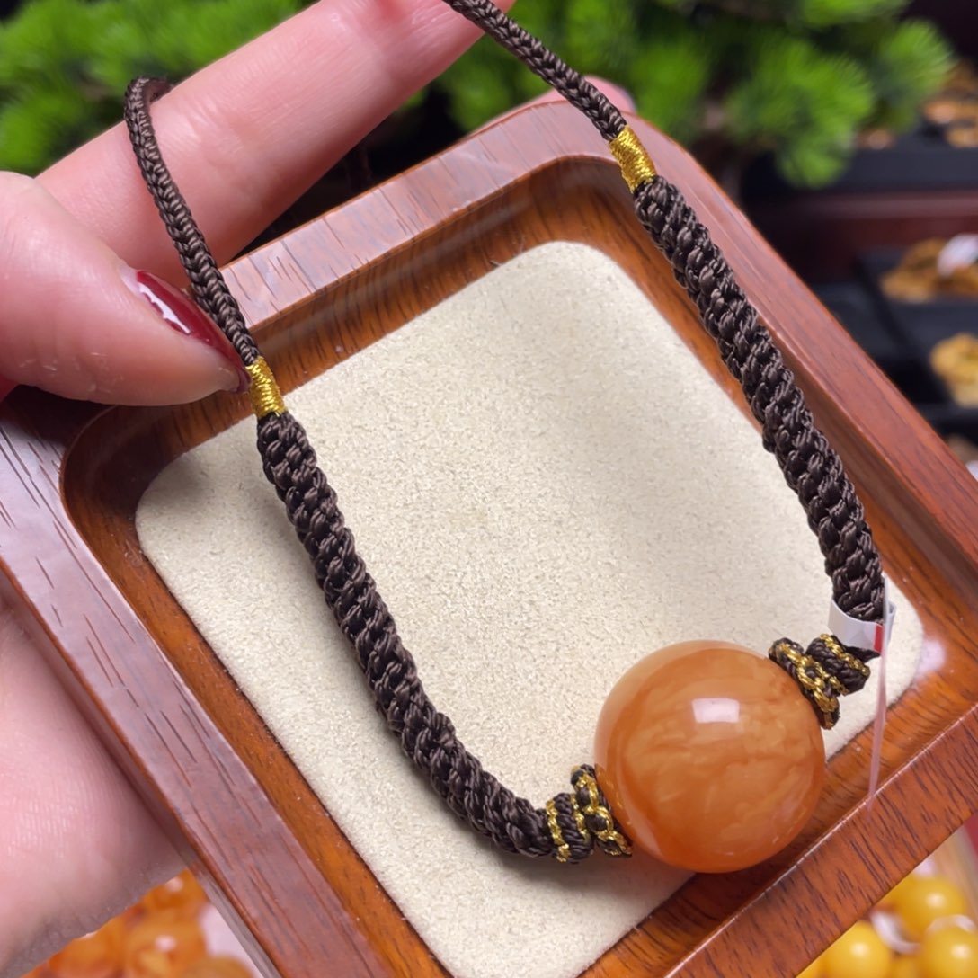 蜜蜡颈饰未镶嵌项链