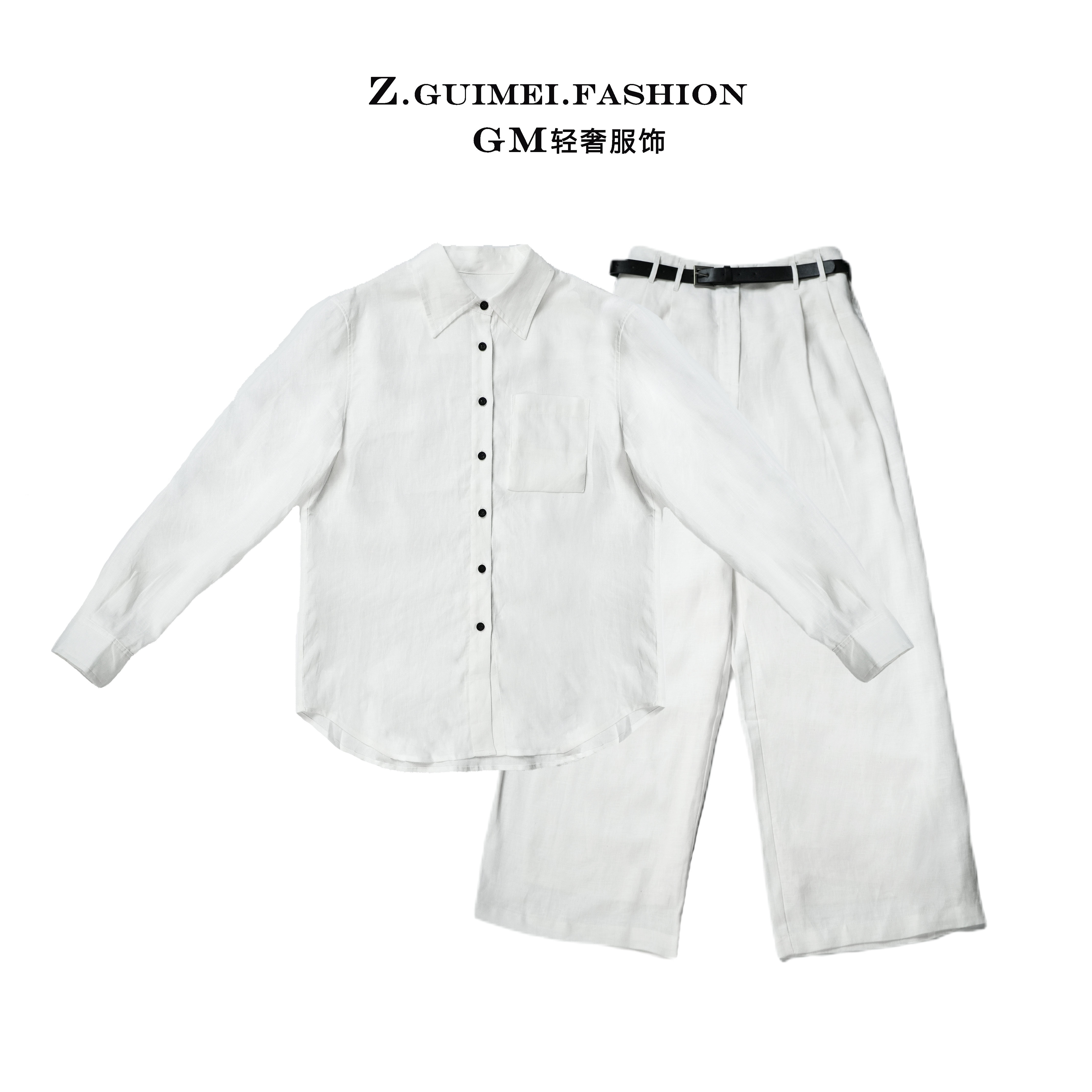 【肆姐高定】休闲时尚亚麻套装XY1177