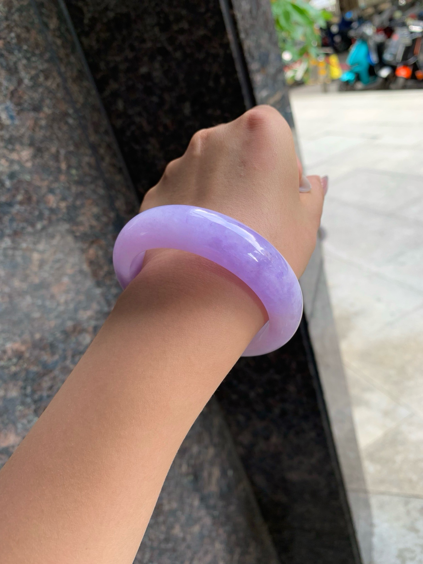 天然缅甸翡翠春满紫56/57圈）寄售货品可谈！