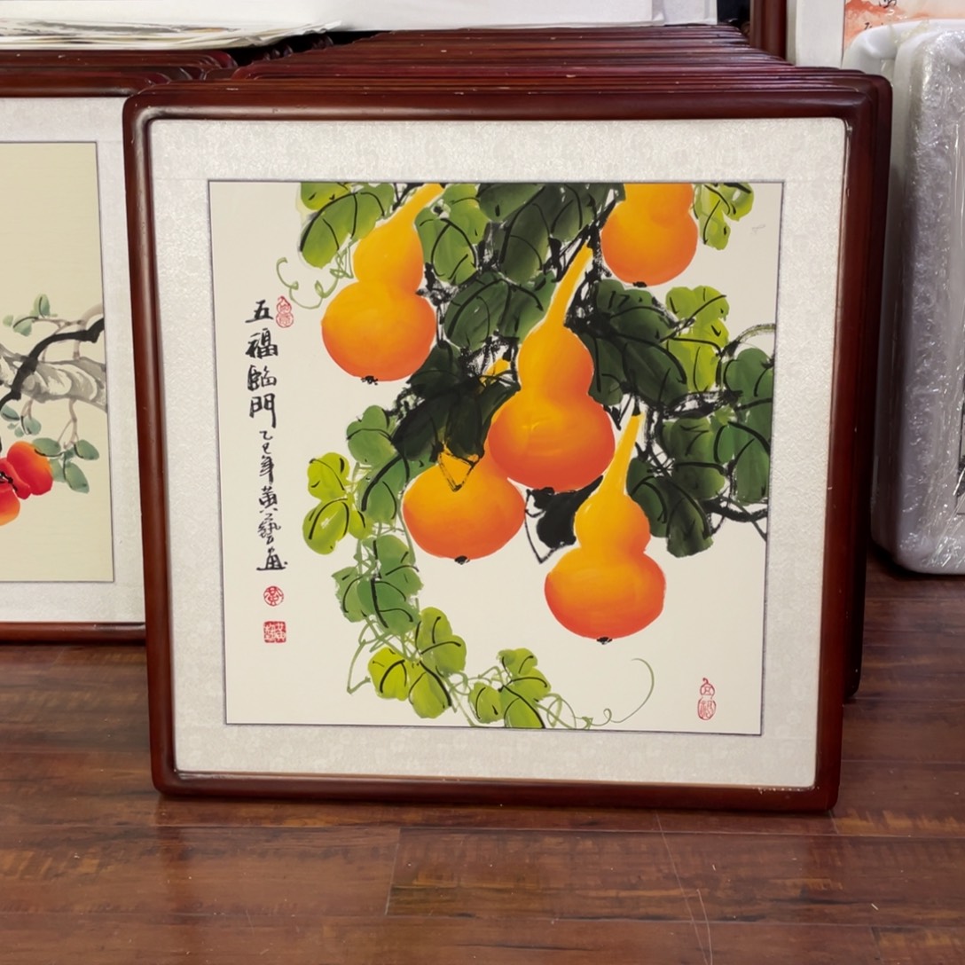 国画带框尺寸63*63厘米