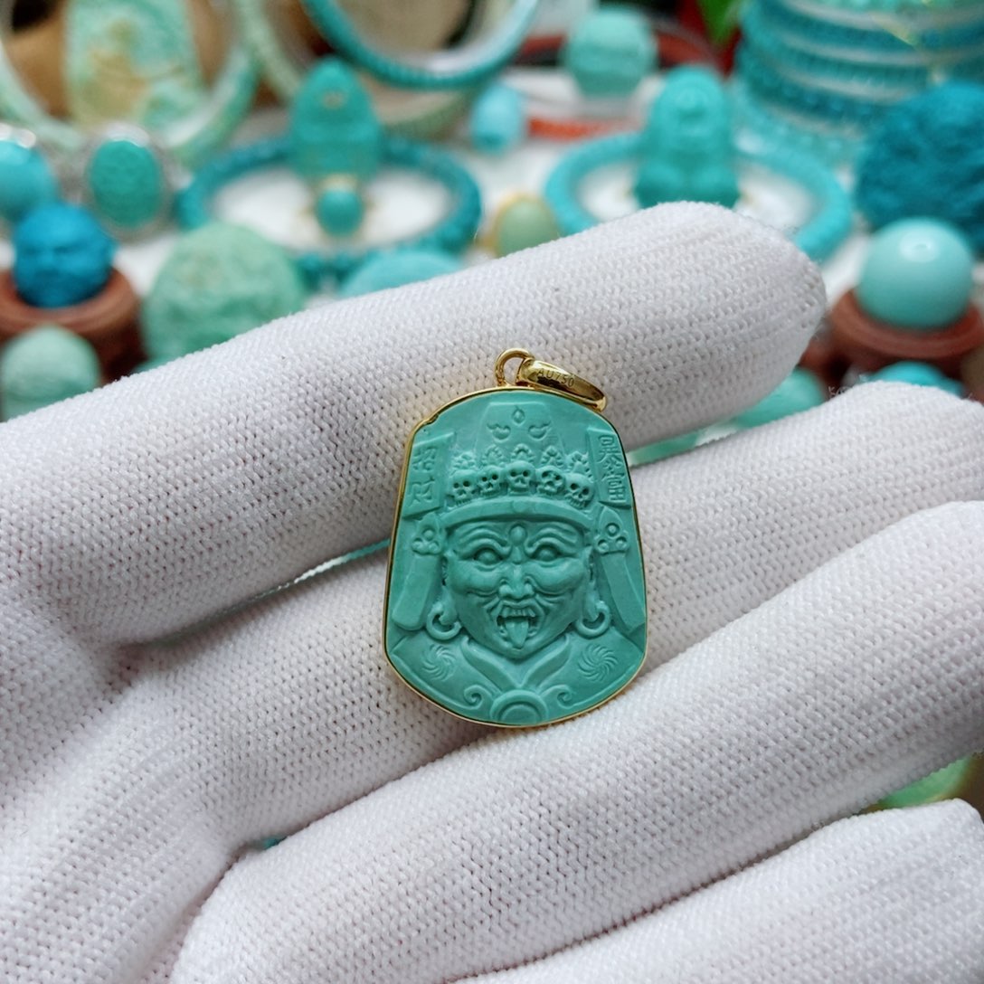 绿松石18K金镶嵌扎基拉姆