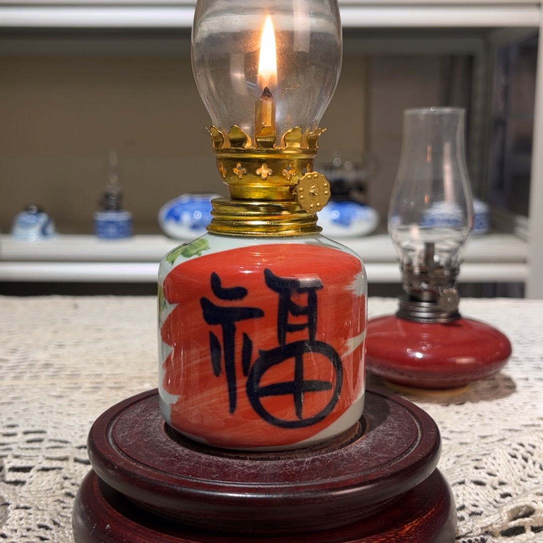 摆件景德镇陶瓷香薰灯