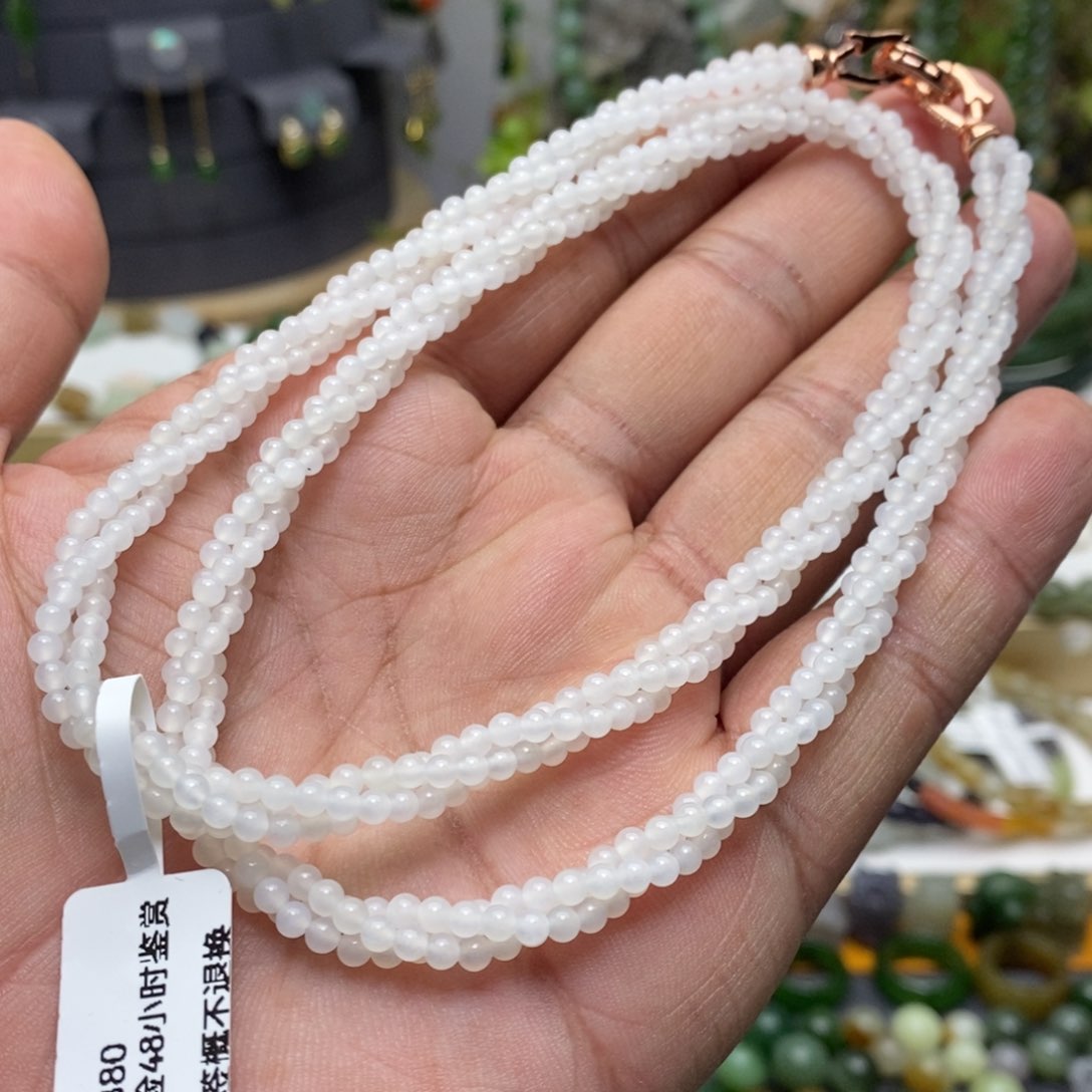 和田玉（白玉）颈饰未镶嵌63