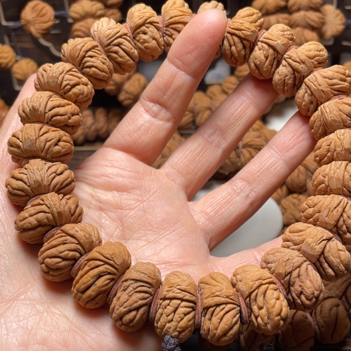 冰***羽手串桃核五爪手持232612