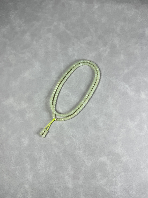 和田玉5mm黄口极致弧108