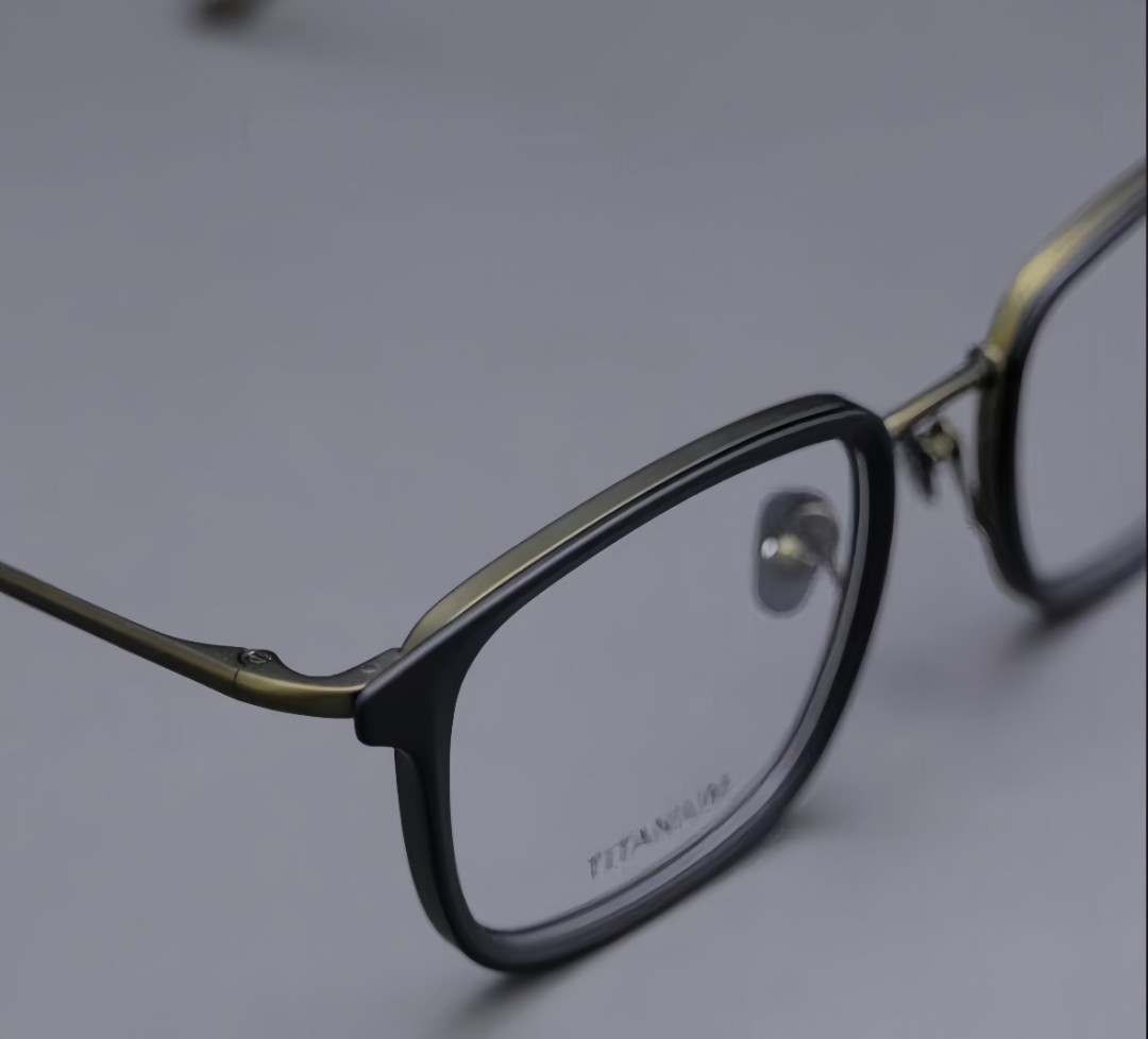 【星河入梦】纯钛日式增永同款眼镜框15g【单镜框送1.60防蓝光镜片】