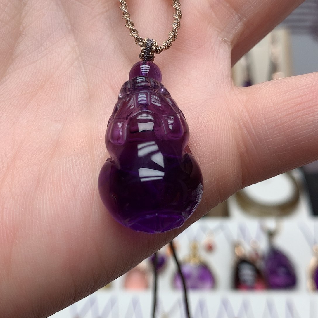 紫晶貔貅吊坠未镶嵌