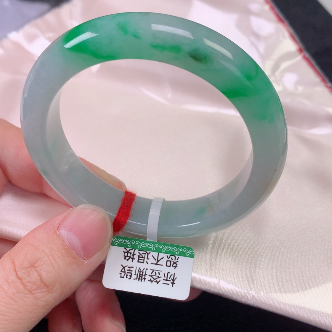 未镶嵌手镯翡翠缅甸天然翡翠手镯52