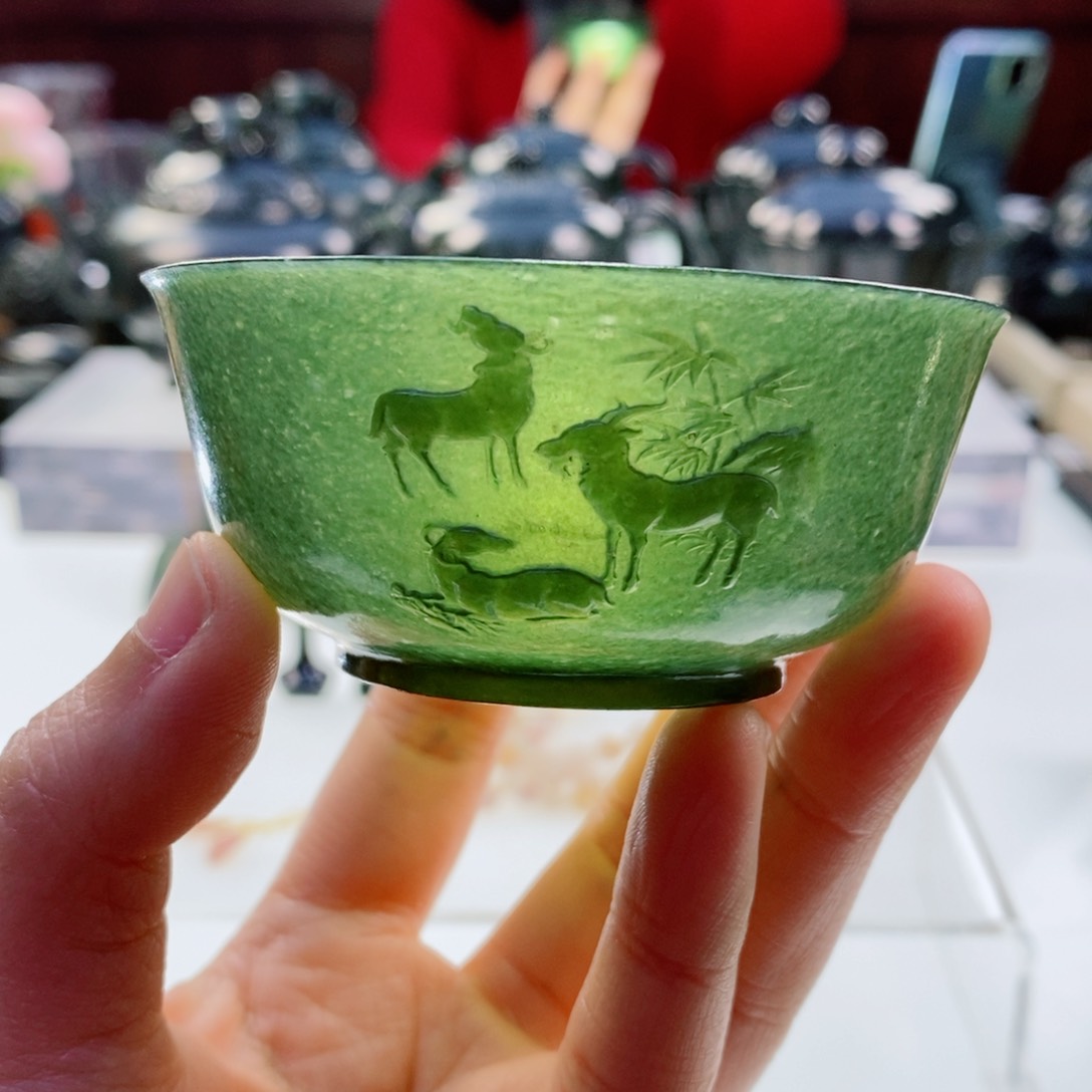 和田玉（青玉）摆件未镶嵌