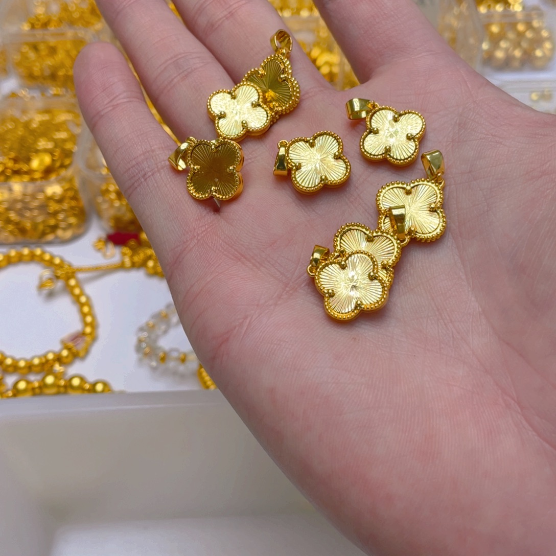 锆石铜合金爆闪四叶草1颗