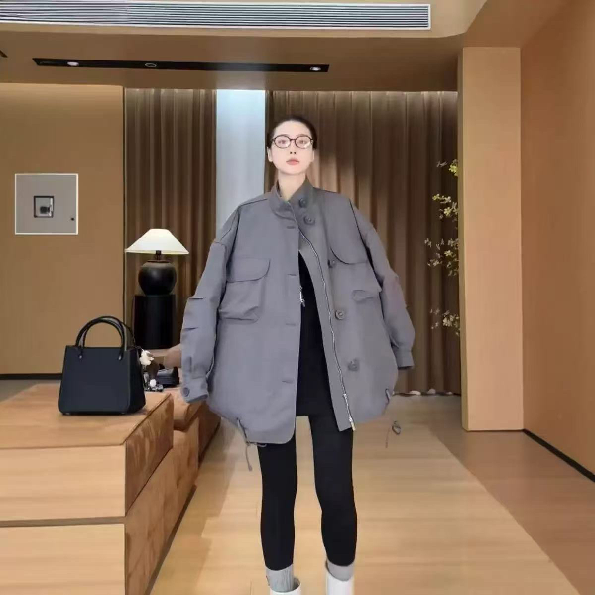 【yue】设计款大口袋工装羽绒服