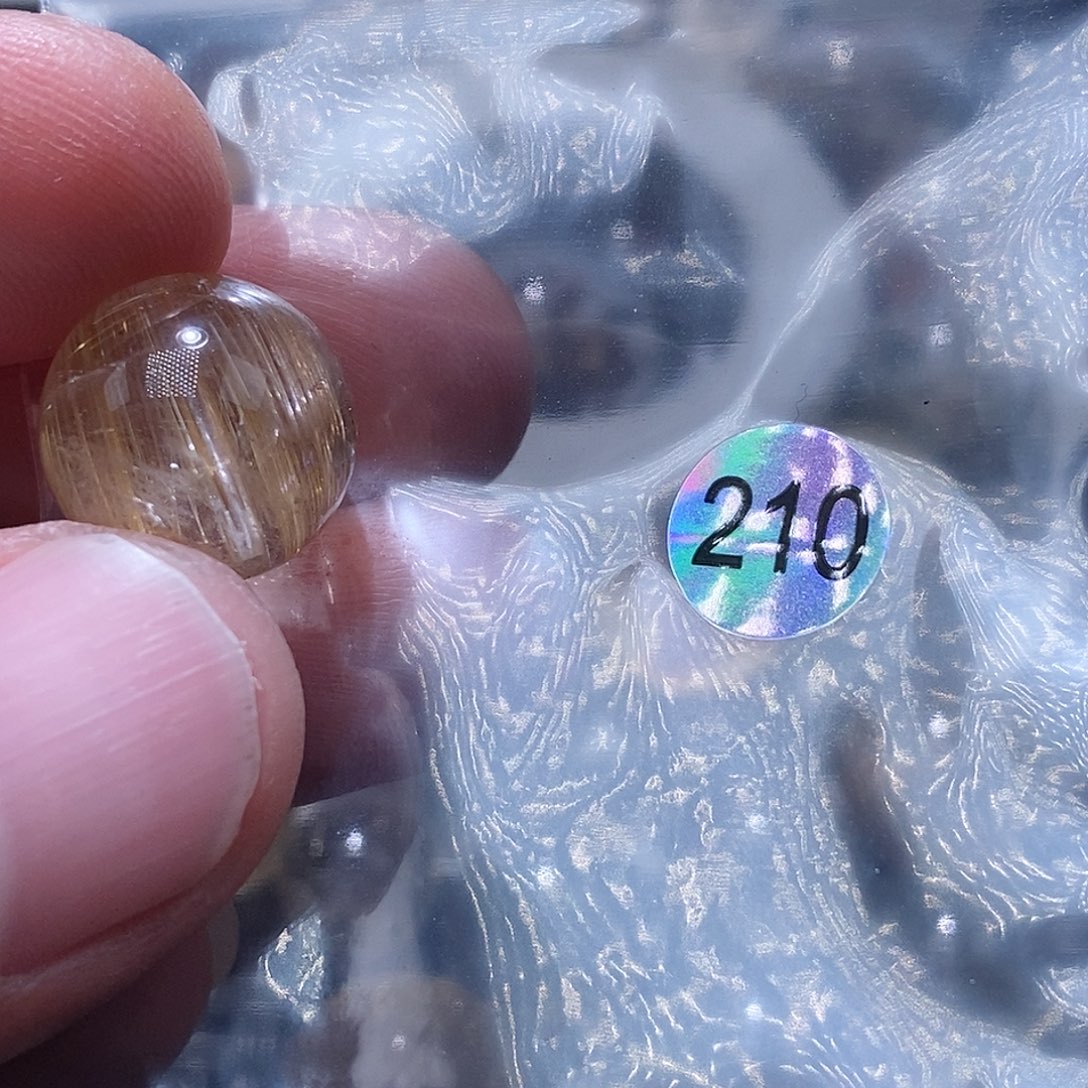 欢***子发晶未镶嵌手链天然水晶