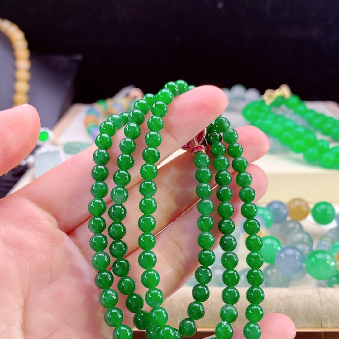 翡翠手链未镶嵌卡5.1