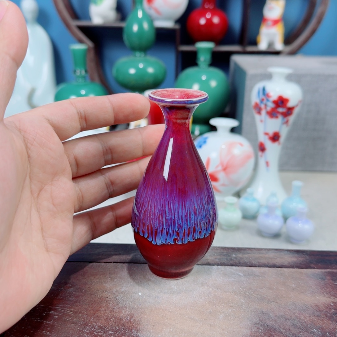 陶瓷手工小花器摆件