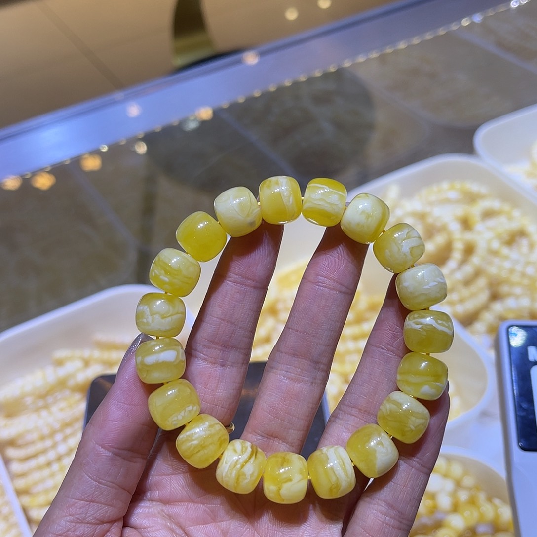 琥珀手链未镶嵌蜜蜡手串