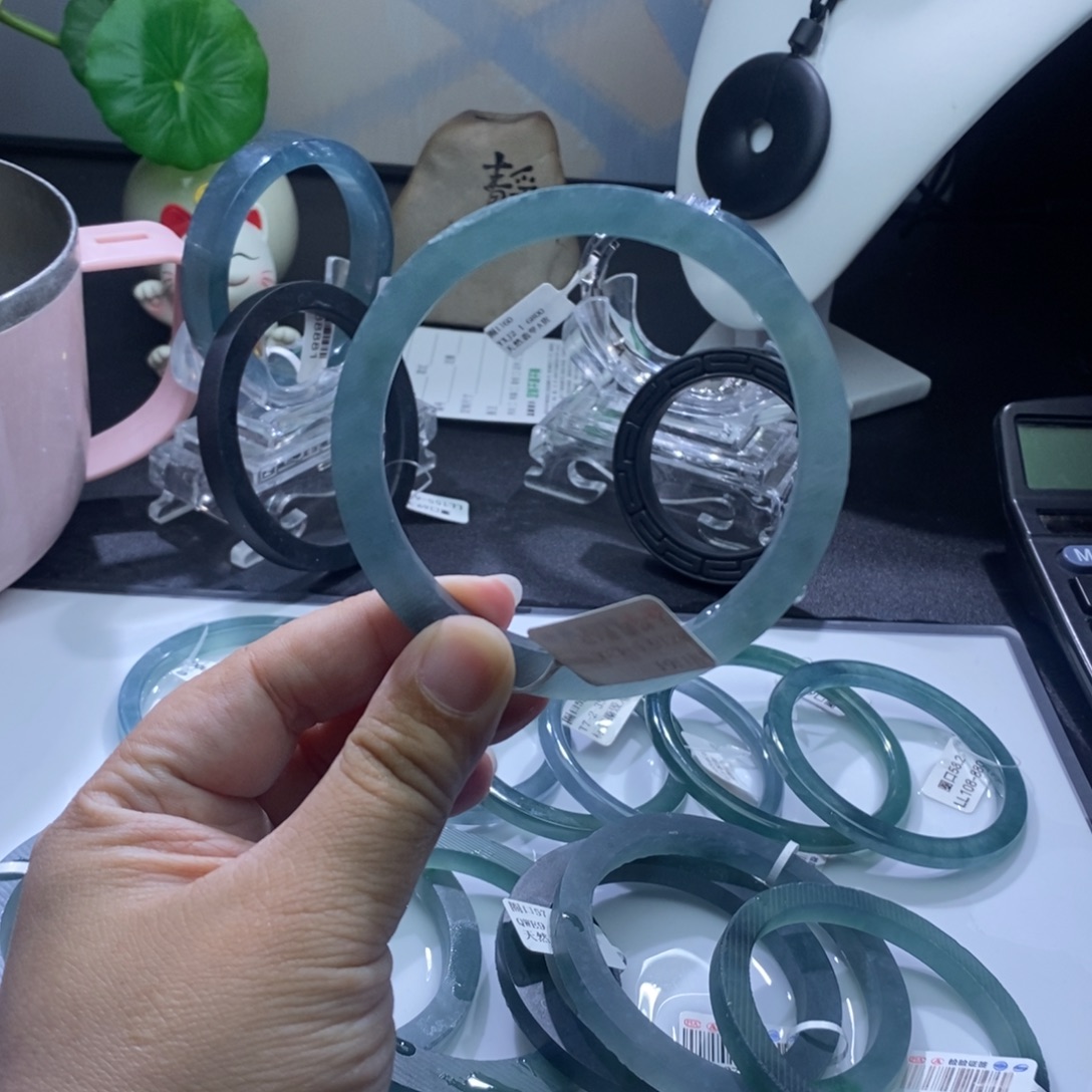 定制翡翠未镶嵌成品买断星空蓝方