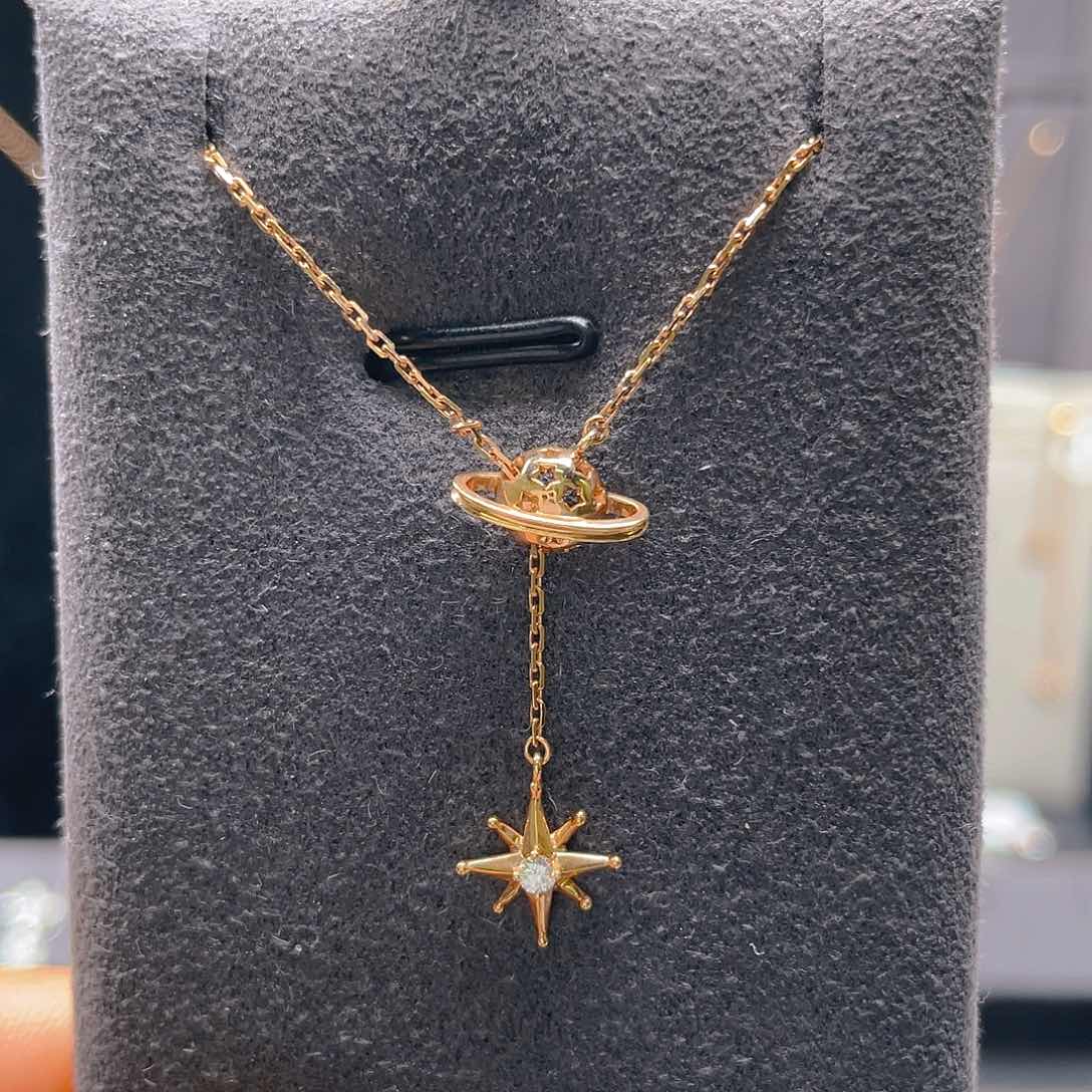 项链钻石18K金镶嵌项链