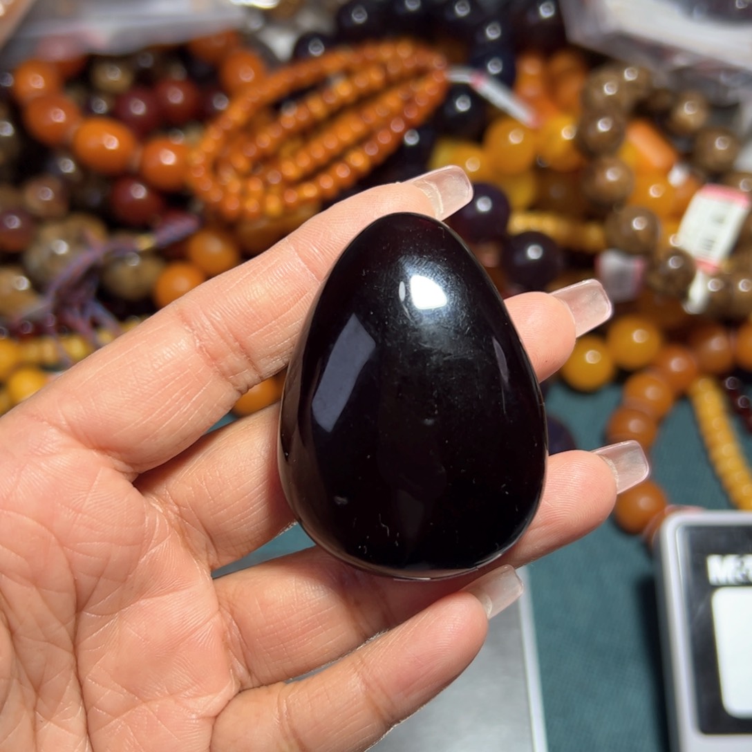 琥珀珠宝奇石未镶嵌无**心303