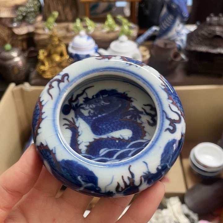 瓷中古工艺品摆件