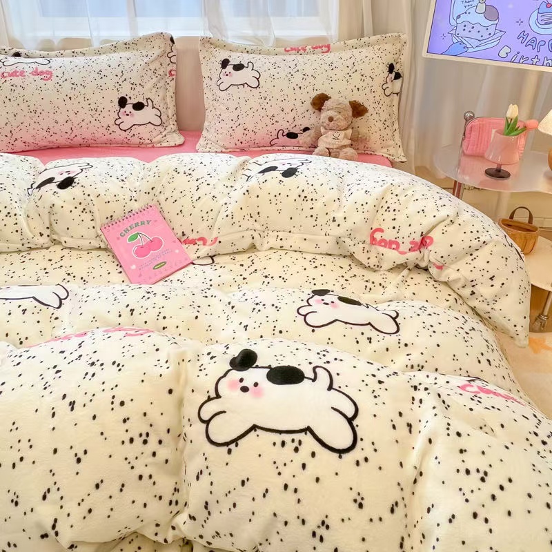 双面绒加厚豆豆被亲肤透气可机洗水洗不起坨